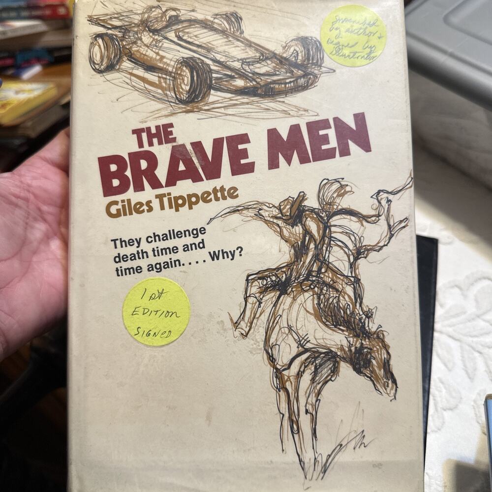 Giles Tippette~THE BRAVE MEN~1972 SIGNED‎ 1ST/DJ Signed